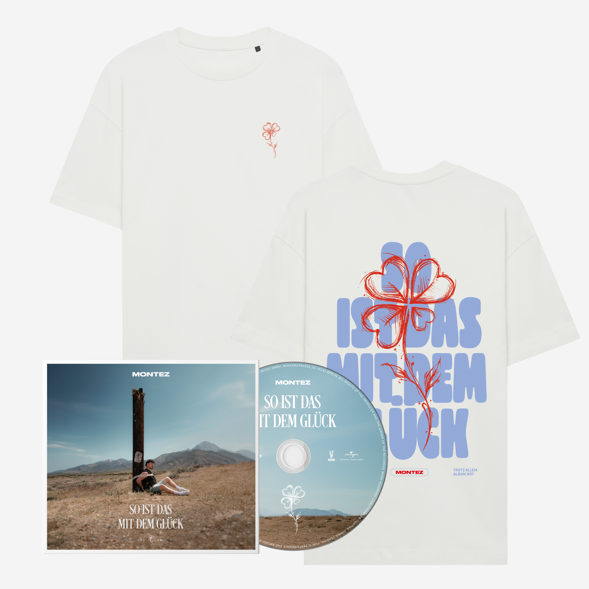 Montez So ist das mit dem Glück CD + T-Shirt Weiß 446750